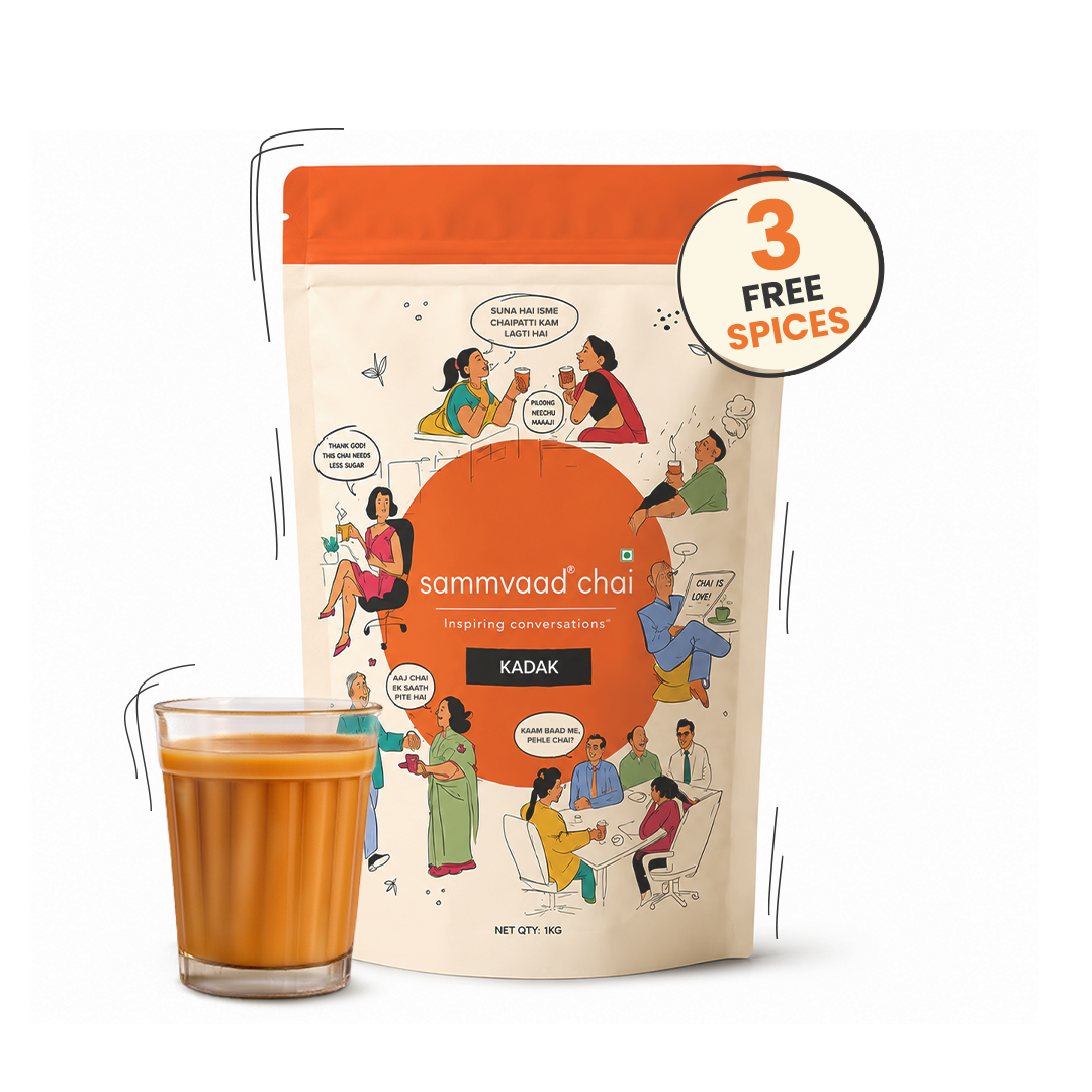 Sammvaad Kadak Chai (1Kg) + 3 Free Spices