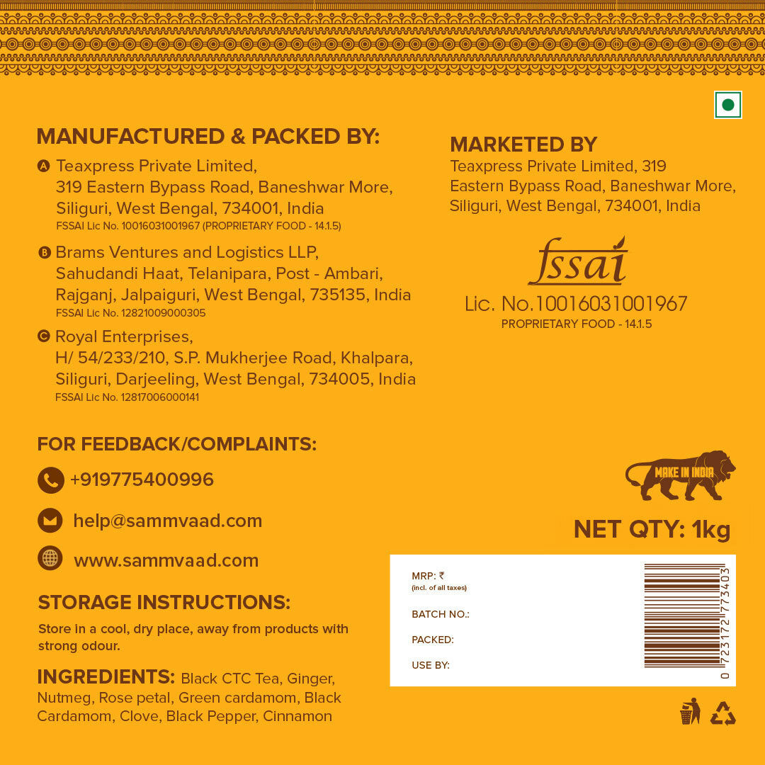 Sammvaad Masala Chai (1kg)
