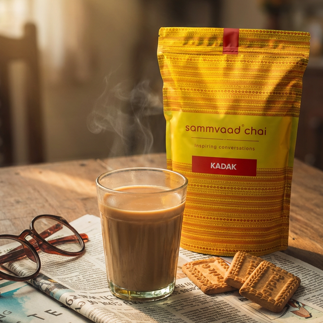 Sammvaad 1kg Kadak + 3 free spices + 50g Sammvaad Green Tea