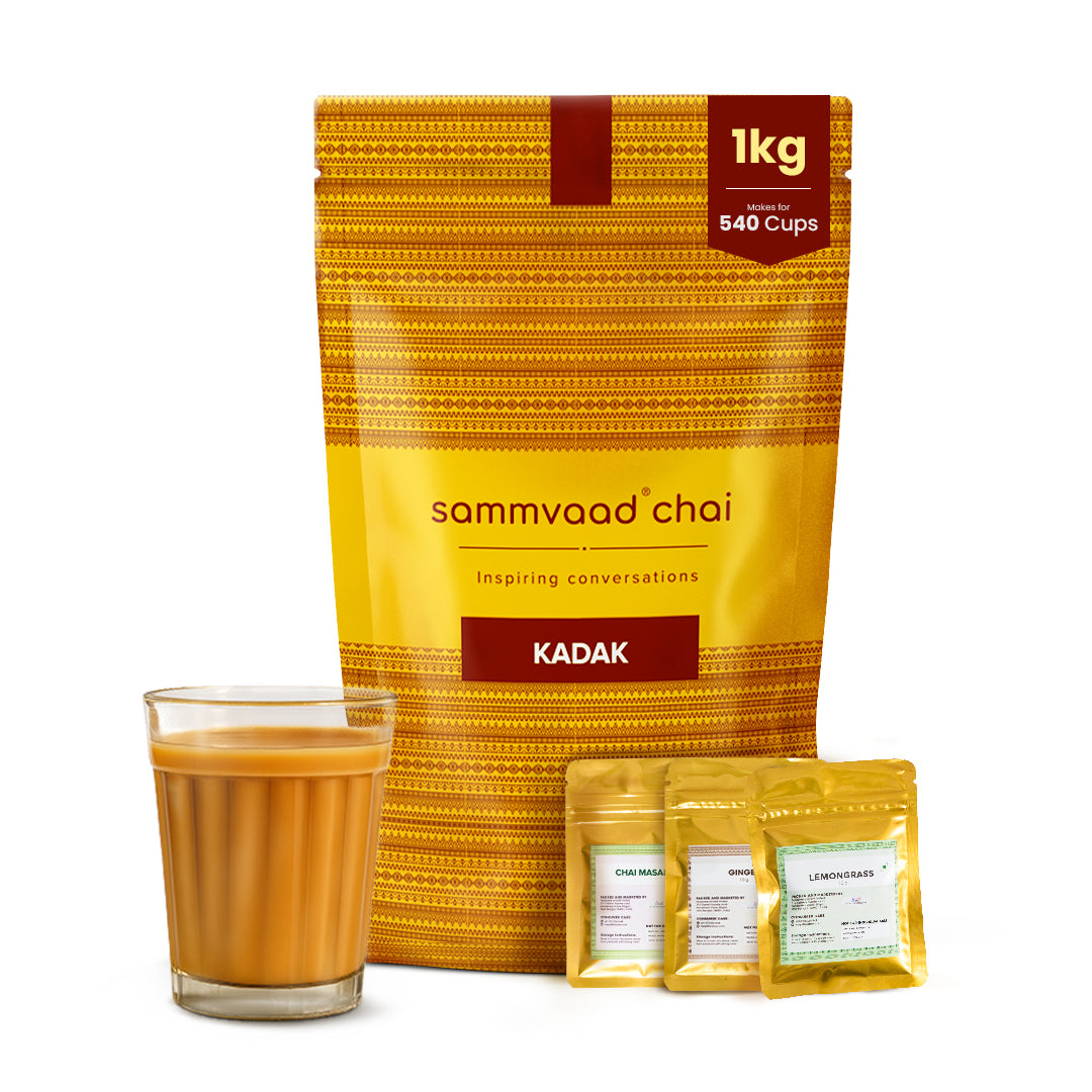 Sammvaad Kadak Chai (1Kg) + 3 Free Spices