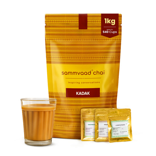 Sammvaad Kadak Chai (1Kg) + 3 Free Spices