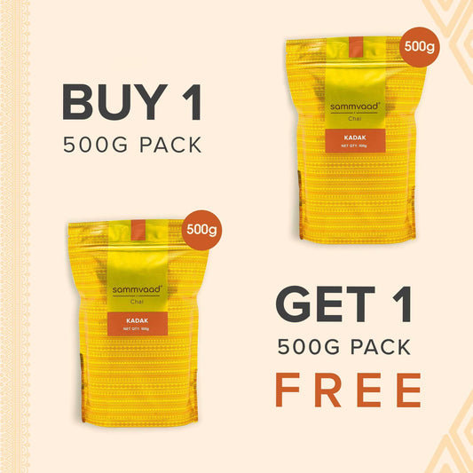 Sammvaad KadaK Chai - Buy 500g Get 500g Free